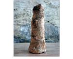 Plaster cast with natural dyes and preserved fish particles on gauze, 10 in. 1990.